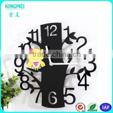 Custom Made Blue Cartoon Shaped Acrylic Wall Clock photo-4