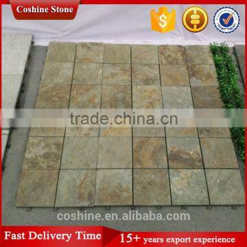 Cheap square shape flooring tile natural rustic slate