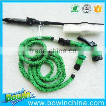 Green Color Quick Connection Expandable Fabric Garden Hose