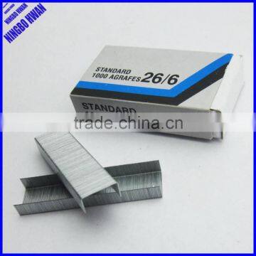 Silver Color Galvanized Standard Office Staples 6mm 26/6 photo-3