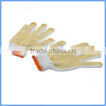 One Side Cotton PVC Dotted Working Gloves photo-2