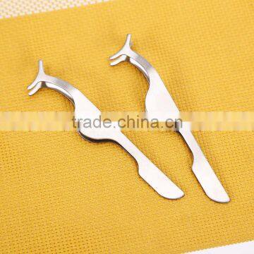 Factory Price 430 Stainless Steel Material Multifunctional Eyelash Tweezer for Beauty Salon photo-2