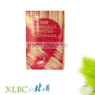 Nature PP Wrapped Box Mint Wooden Toothpicks photo-2