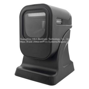 HBA-6100 Supermarket Cheap Desktop Omnidirectional Laser Barcode Scanner Rs232 photo-4