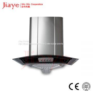 Jiaye Group 600mm curved range hood , European range hood JY-HZ6001 Push putton with display range hood