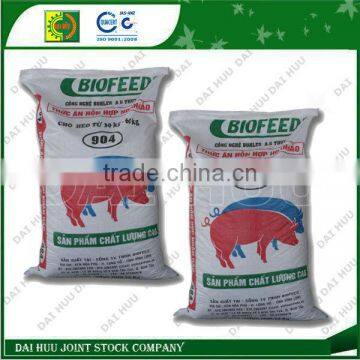 Printing with various colors PP woven bag for fowls feed