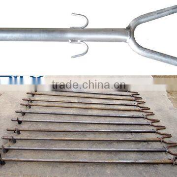 Greenhouse Structure Pole Ancher stake in horn shape