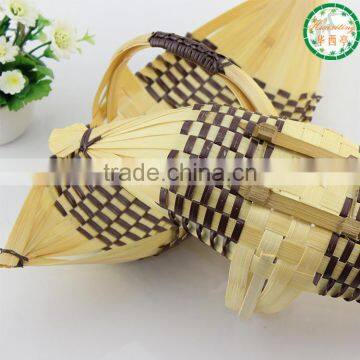 bamboo food basket with ship-shade / snack basket