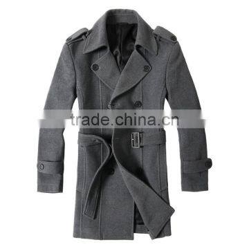 Man Spring and Autumn Long Style Grey Jacket 2015 photo-2