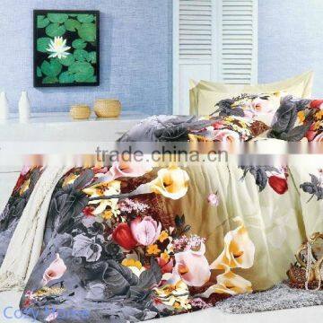 2014 Fashion Pattern 100% Cotton Print Bed Set With Various Colors photo-5