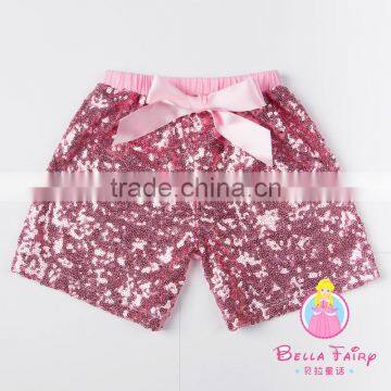 Wholesale Top Quality Hot Selling Summer Fashion Childrens Boutique Shorts Sequin Kids Shorts photo-2