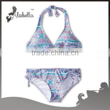 High fashion triangle top casual and cute swim wear for kids