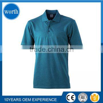 2017 Advertising Favorable T Shirt Polo Plain Dyed Fine Quality Manufacturing in China photo-5