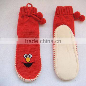 Kids Cute Pompom Warm Floor Shoes Sock for Winter photo-4