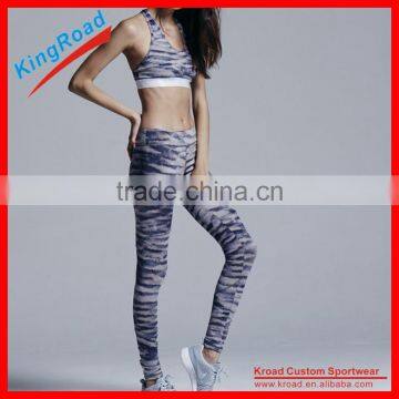 2015 New Style Wholesale Custom Fitness Pants camouflage Compression tights