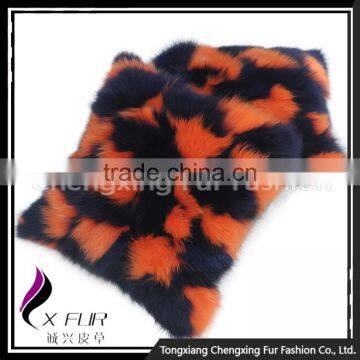CX-D-33H New Arrival Seat Cover Fox Fur Cushion Cover Decorative Pillows Home Decor photo-4
