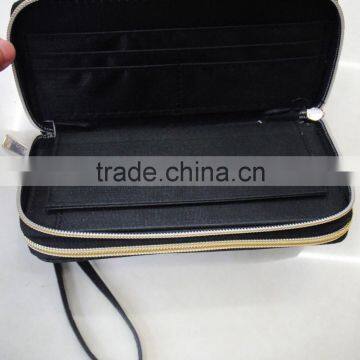 Fashion Hot High Quality pu Leather Rivets Zipper Wallet photo-2