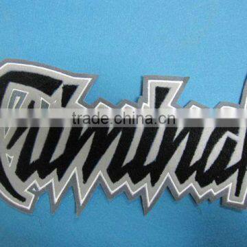 embroidery chenille iron on back badges