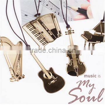 fashion popular guitar charm bookmark diy musical instruments bookmark tags for her gifts 2016