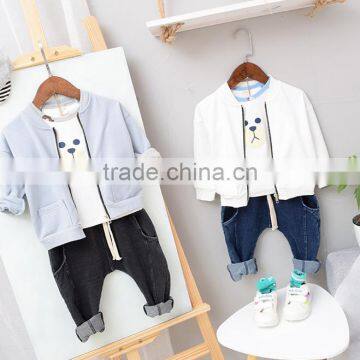 YE5211 autumn 2017 children clothing solid color boys sport coats