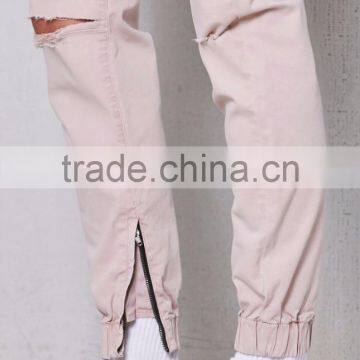 Destroyed Knee Skinny Fit Biker Joggers Design Your Own Joggers photo-2