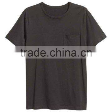 2017 Fashion Mens Pocket T-Shirt Round Neck OEM Service Short Sleeve Wholesale China Supplier photo-2