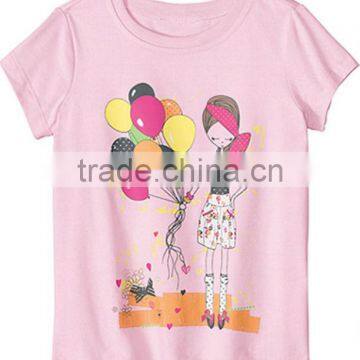CUTE KIDS GIRLS MULTI COLOUR PRINTED T SHIRT