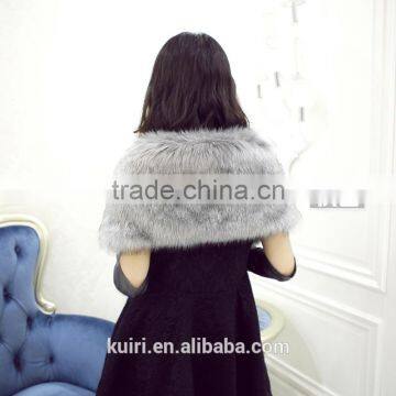 Women Fluffy Furry Shawl Scarf Wrap Stole Cape Shrug Faux Fur Luxury Sweet Bride Artificial Fur Winter Warm photo-2