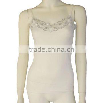 high quality ladies polyester spandex camisole