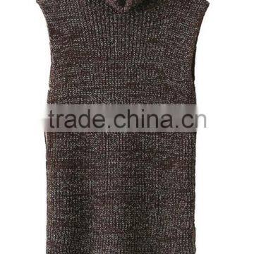 EY0868S Wholesale Women Sweaters and Pullovers Turtleneck Sleeveless Knitted Sweater Autumn Pullover Sexy Women Sweaters photo-3