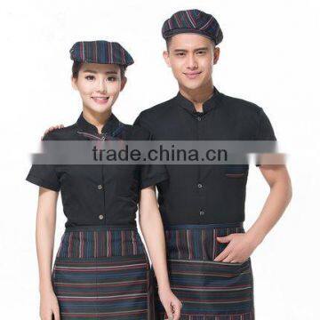 OEM ODM Restaurant Uniform Bar Waitress Waiter Hotel Uniform Manufacturer photo-2