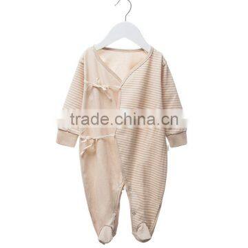 Organic Cotton Baby Romper Organic Long Sleeve Baby Onesie photo-2