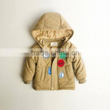 Children Winter Hoodie Embroidery Cotton Padded Wholesale Kids Jackets Coats photo-2