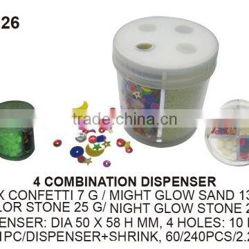 COLORFUL LASER SEQUIN W/ 4 HOLES DISPENSER photo-4