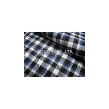 85% Cotton 15% Wool Check Twilling Yarn Dyed Cotton Wool Fabric with Liquid Ammonia Finish