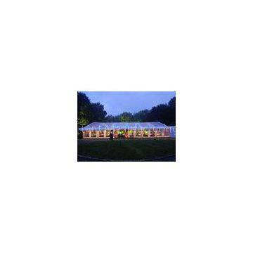 Large Wedding Tents 100 People Flame Retardant With Decoration Cellings