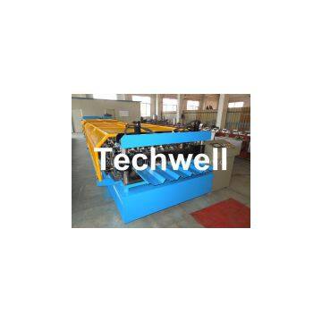 Hydraulic Cutting Trapezoidal Roof Deck Roofing Sheet Making Machine TW38-200-1000