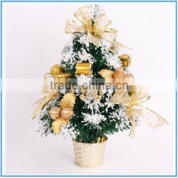 Mini crystal christmas tree small oil plastic XMAS tree stand christmas decorations for home christmas ornaments 2017