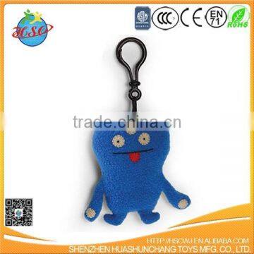 cartoon plush ugly doll keychain