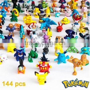 (Sveda Hot Model) Pokemon go Mini PVC figure 144pcs Pokemon figure small toys