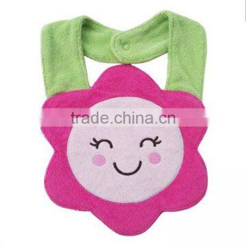 sun flower cotton baby bibs