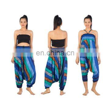 Thick Stripes Harem Yoga Jumpsuit Dance Hammer Summer Trousers Pants photo-3
