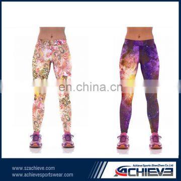 90% Polyester 10% Spandex Wholesale White Yoga Pants Indian Manufacturers photo-3