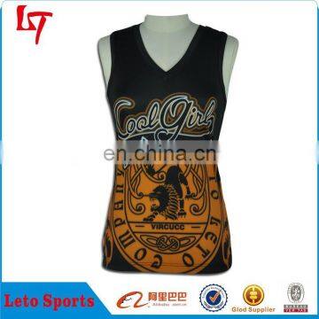 Custom sublimation cheerleading dress, gym traning cheerleading singlet,cheerleading vast