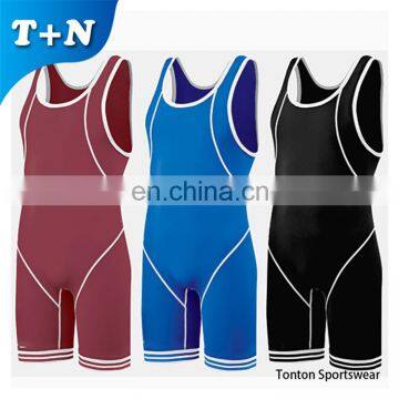 men's plain sublimated wrestling singlet