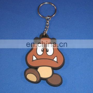 Mushroom Men plastic tag/ rubber Keyring / silicone key holder