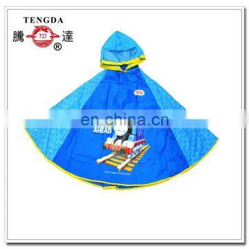 raincoat factory waterproof blue cut polyester kids rain poncho