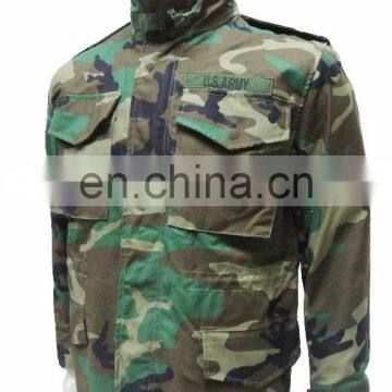 Factory supply custom woodland camouflage m65 jacket for sale