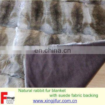 Custom Made Chinese Natural Rabbit Fur Rug