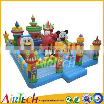 various colors and styles kids inflatable fun city for sale